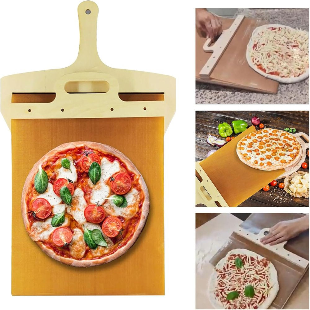 Sliding Pizza Peel,Non-Stick Pizza Peel Shovel ,Pizza Paddle for Indoo –  Cres Store